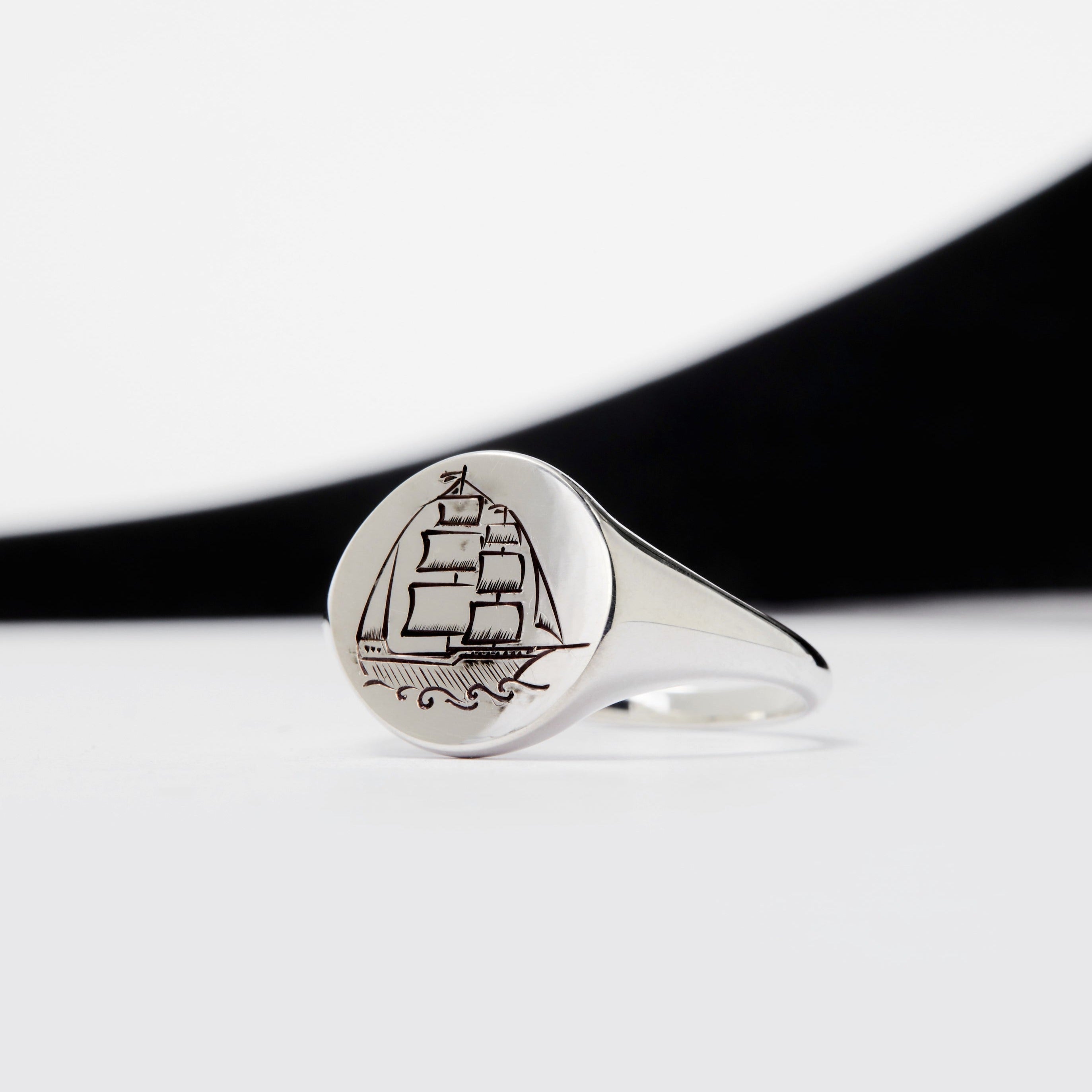 Ship Signet - Sterling Silver - Ready to Ship