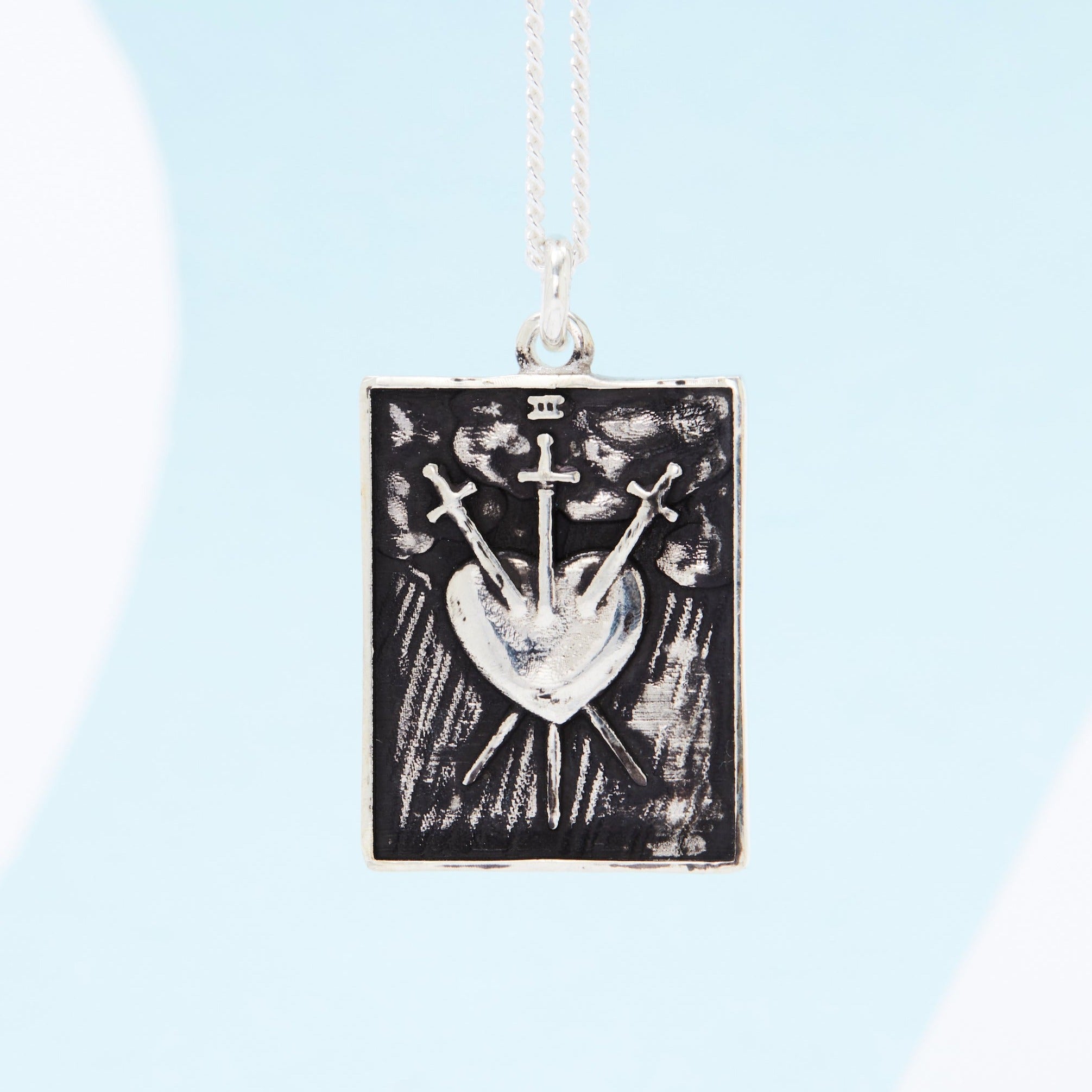 Tarot Pendant THREE OF SWORDS