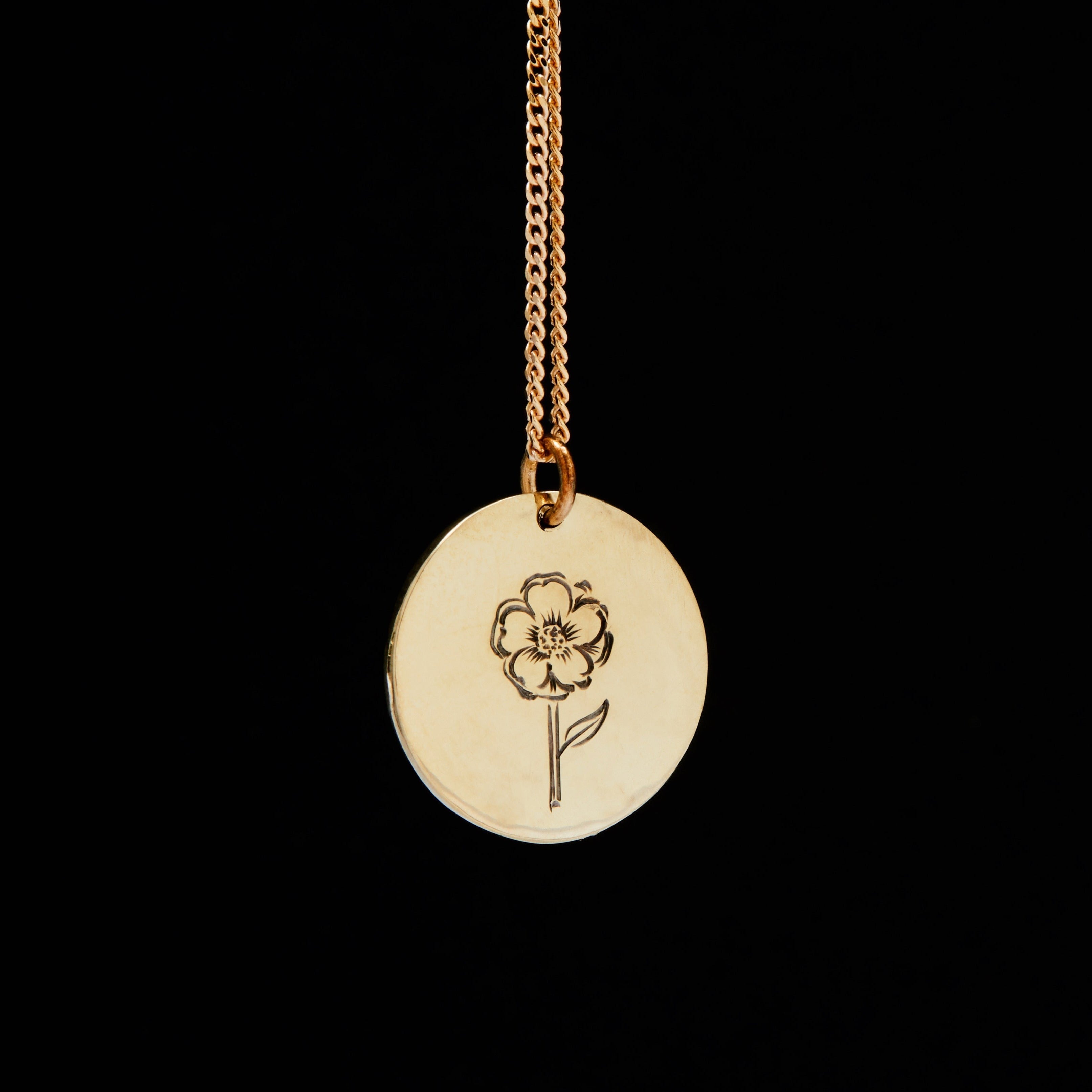 February Everbloom Birth Flower Necklace | Gold Vermeil | Birth Flower  Necklace – Made By Mary