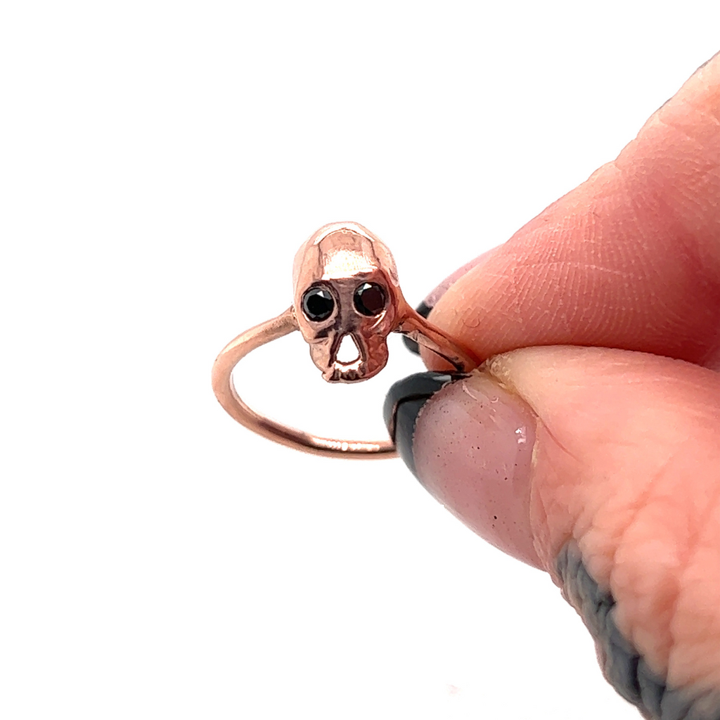 Fly By Night - Diamond Eyes - 9ct Rose Gold - Ready to Ship